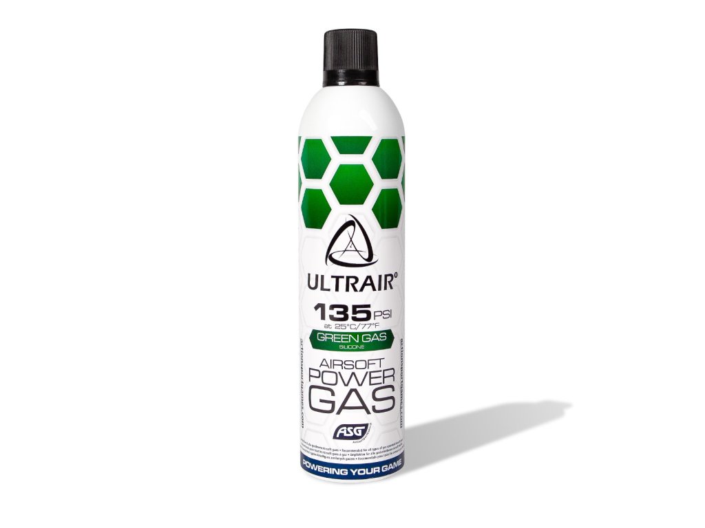 Plyn ULTRAIR Power Gas Silikon Green - 520ml, 135 PSI, ASG