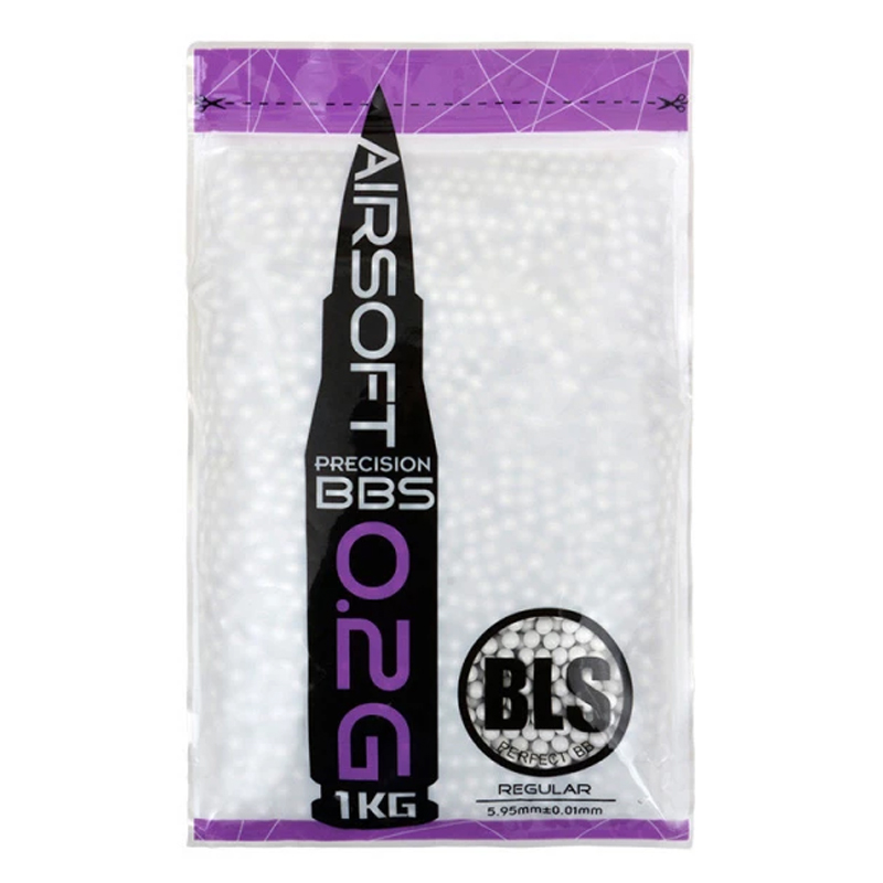 Airsoftové kuličky BLS 0,20g, 5000bb, bílé