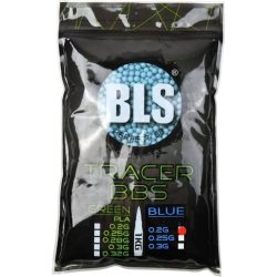 Nasvětlovací airsoftové kuličky BLS 0,20g, 5000bb, modré