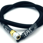 HPA hadice S&F 100cm s opletem - matná černá, EPeS Airsoft
