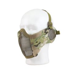 ASG face protector mřížkový s chrániči uší měkčený Multicam