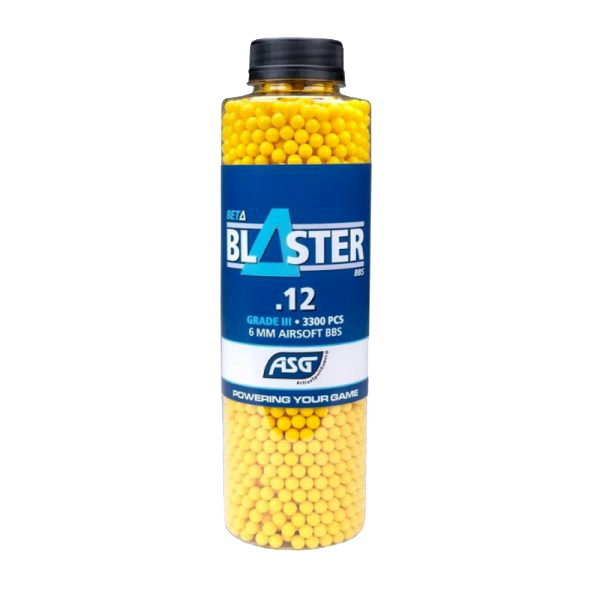 Airsoftové kuličky ASG BETA BLASTER 0,12g, 3300bb, žluté